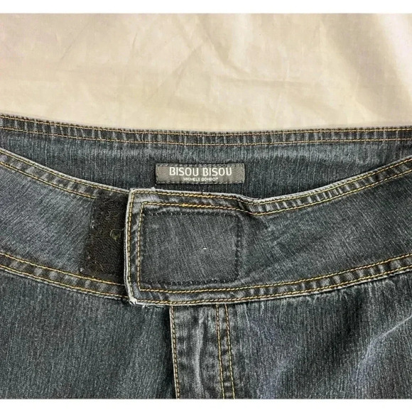 Bisou Bisou Michele Bohbot Bootcut Bell Bottom Jeans  Size 8 - Picture 8 of 10